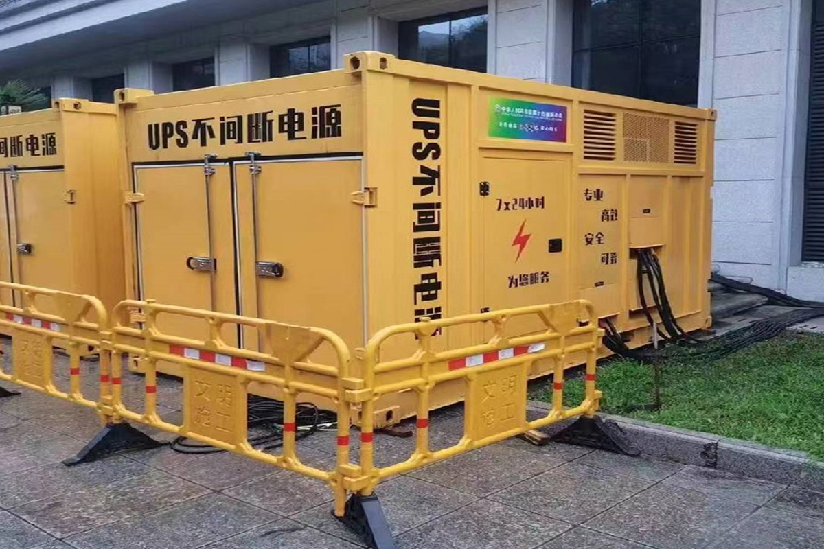 歙县发电机租赁施工现场