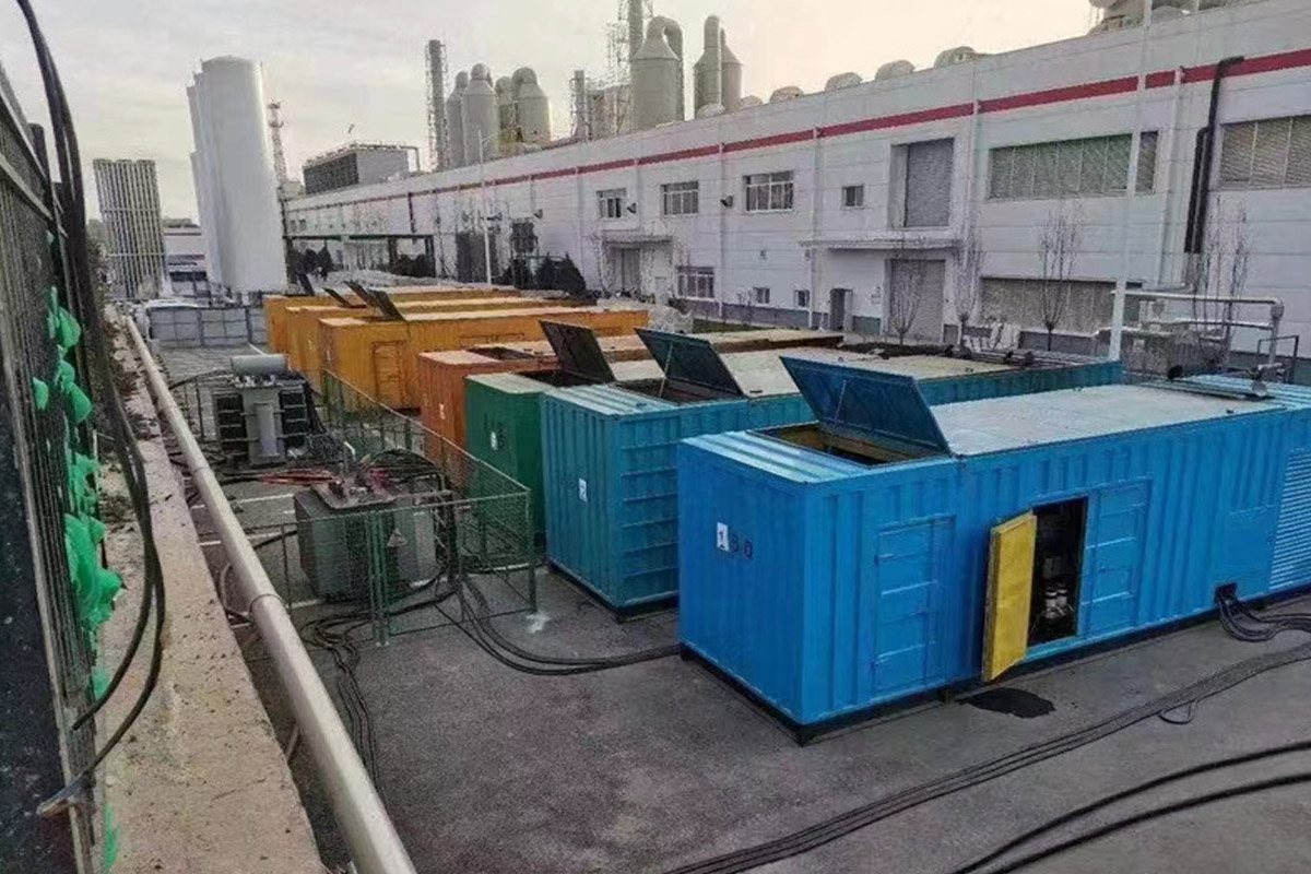 歙县发电机租赁施工现场